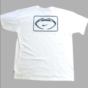 Vintage Nike 2003 White T-Shirt Gray Tag Football NFL RARE